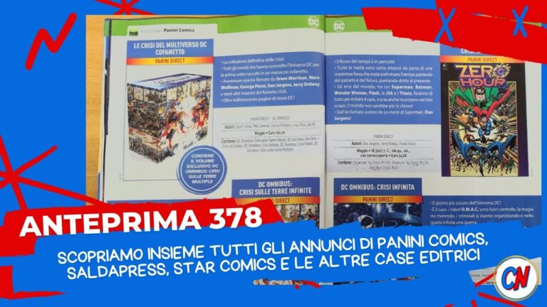 Anteprima 378! Scopriamo insieme tutti gli annunci delle varie case editrici