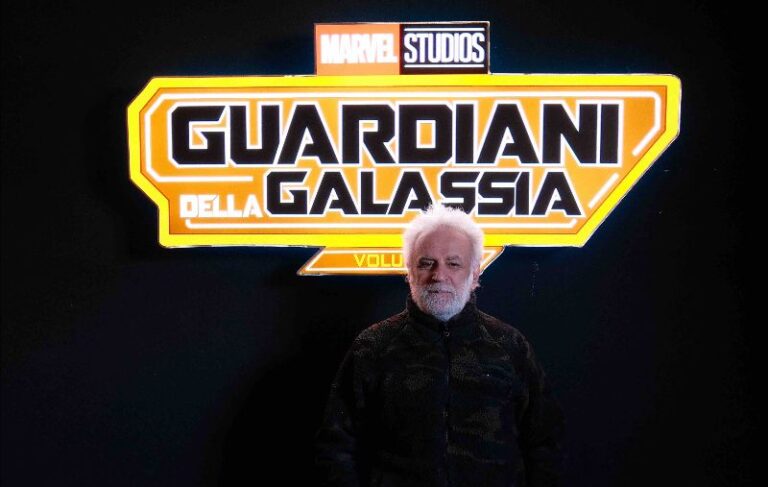 Lo scultore Marco Lodola celebrano “Guardiani della Galassia: Volume 3”, dal 3 maggio al cinema