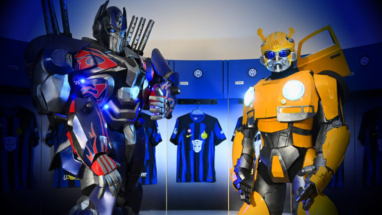 Paramount+ e Inter trasformano la maglia in occasione dell’arrivo di Transformers: Il risveglio