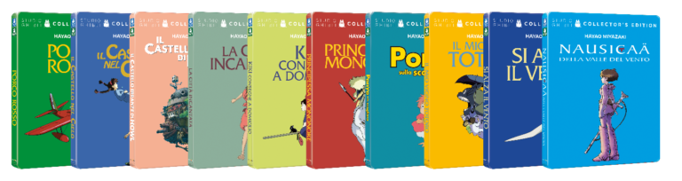 Le 10 Steelbook dei capolavori dello Studio Ghibli firmati dal maestro Hayao Miyazaki tornano disponibili da oggi