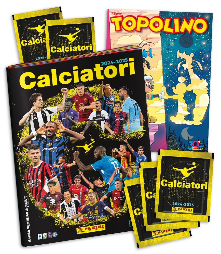 TOPOLINO – Con il numero 3603 il leggendario Album Calciatori Panini 2024 – 2025 in anteprima esclusiva TOPOLINO – Con il numero 3603 il leggendario Album Calciatori Panini 2024 – 2025 in anteprima esclusiva